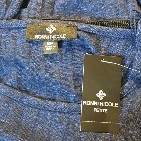 Ronni Nicole NWT Dark Blue Pullover Dress - Picture 6 of 7